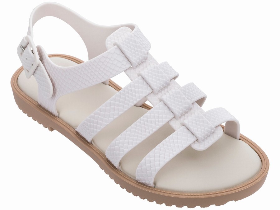 Sandalias Melissa Flox Snake Mujer - Blancas - Argentina DEL-156287